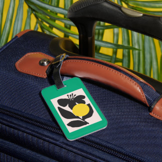 Floral Illustration Artwork Luggage Tag