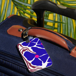 Floral Illustration Artwork Luggage Tag