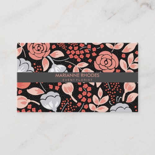 Floral Illustrations  Event Florist Business Card