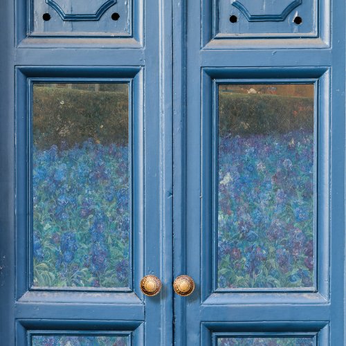 Floral Impressionist Blue Cottage Garden Decoupage Tissue Paper