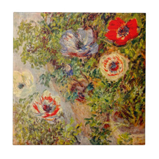 Floral Impressionist Painting - Claude Monet Ceramic Tile