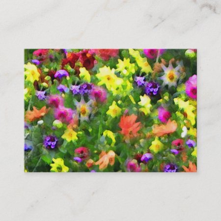 Floral Impressions Atc Business Card