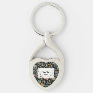 Floral Impressions: Customizable Keychain