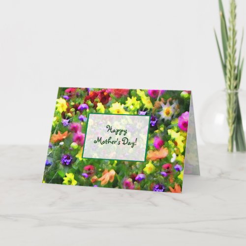 Floral Impressions Mothers Day Card