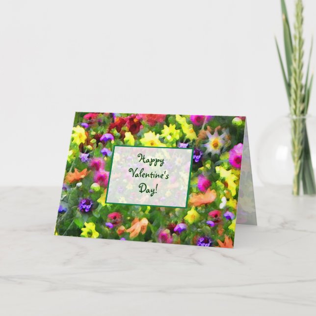 Floral Impressions Valentines Day Holiday Card (Front)