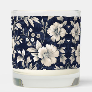 Floral in Blue Scented Candle