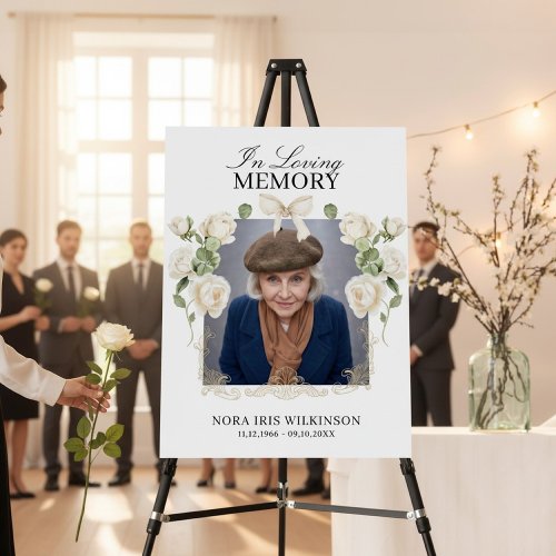 Floral In Loving Memory Funeral Board