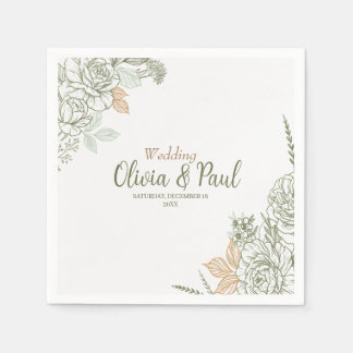 Floral in Trazors Napkins