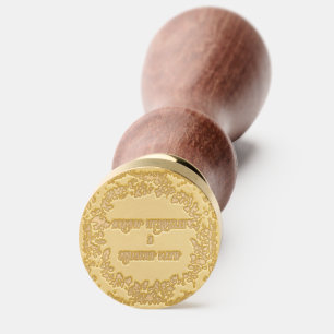 Floral Initials Wax Seal Stamp
