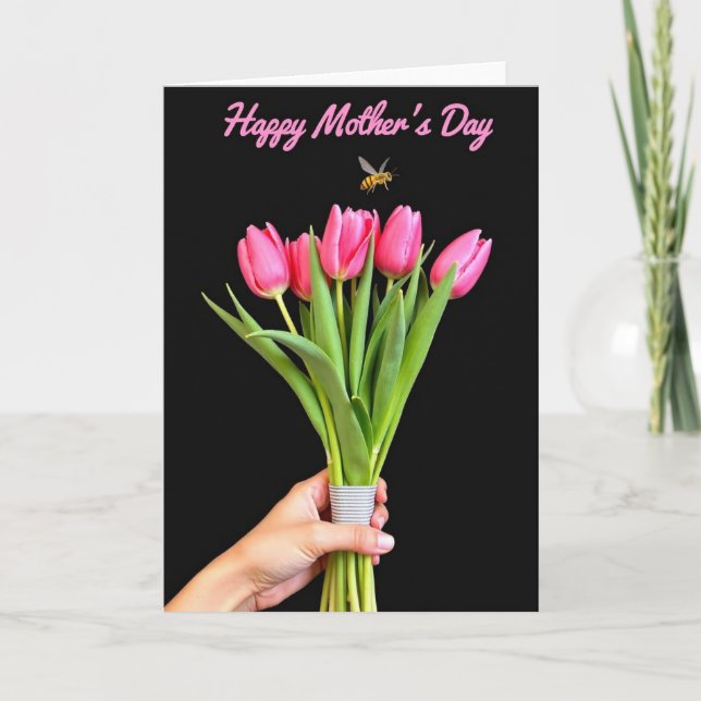 Floral Insect Mothers Day Card (Front)