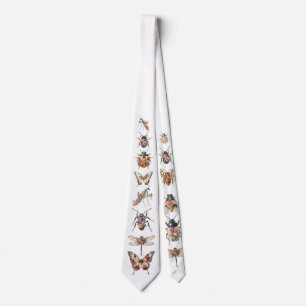 Floral Insect Neck Tie