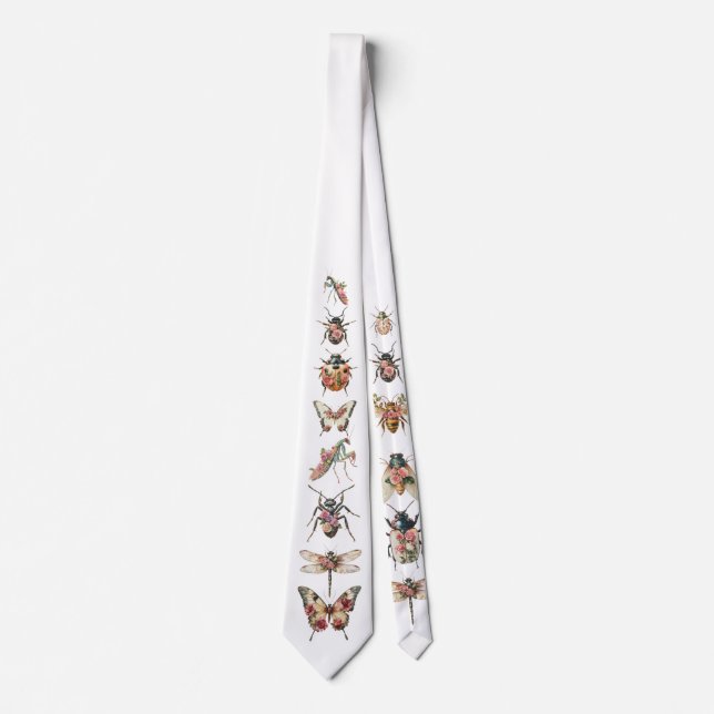 Floral Insect Neck Tie (Front)
