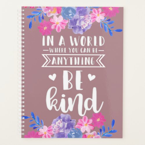 Floral Inspirational Planner