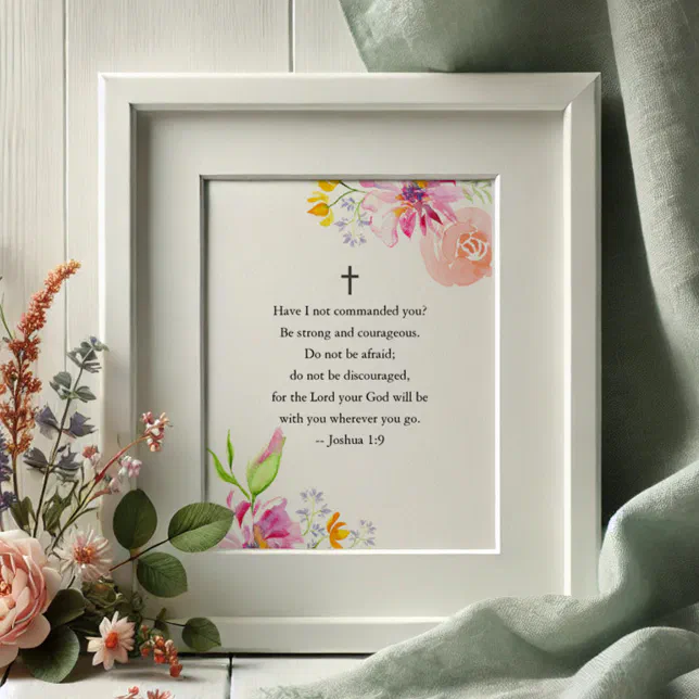 Floral Inspirational Quotes for Women Poster | Zazzle