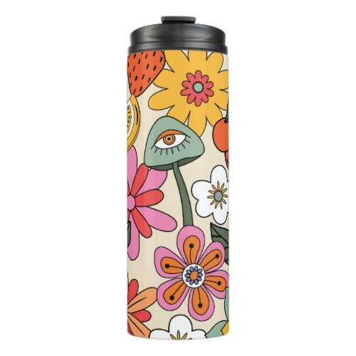 floral_inspired charm thermal tumbler