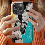 Floral Instagram Filmstrip Photo Collage Name iPhone XS Max Case<br><div class="desc">Floral Instagram Filmstrip Photo Collage Name iPhone XS Max Case</div>