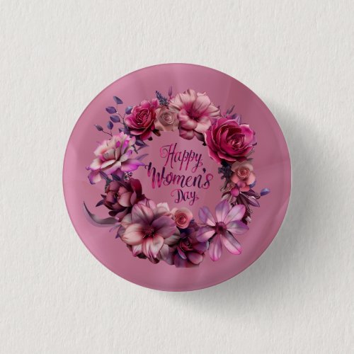 Floral International Women's Day 2025 Button Floral International Women's Day 2025 Button