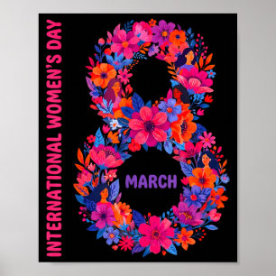 Floral international women's day 2026 feministFlor Poster