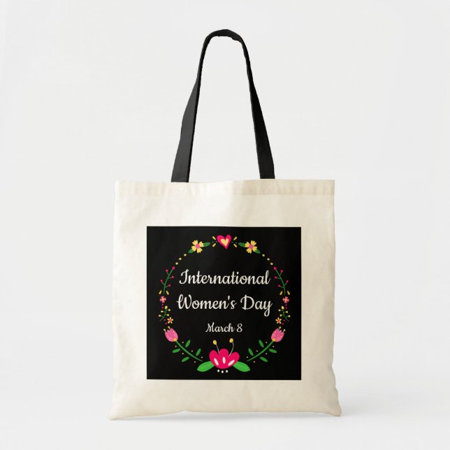 Floral International Womens Day  Tote Bag (Front)