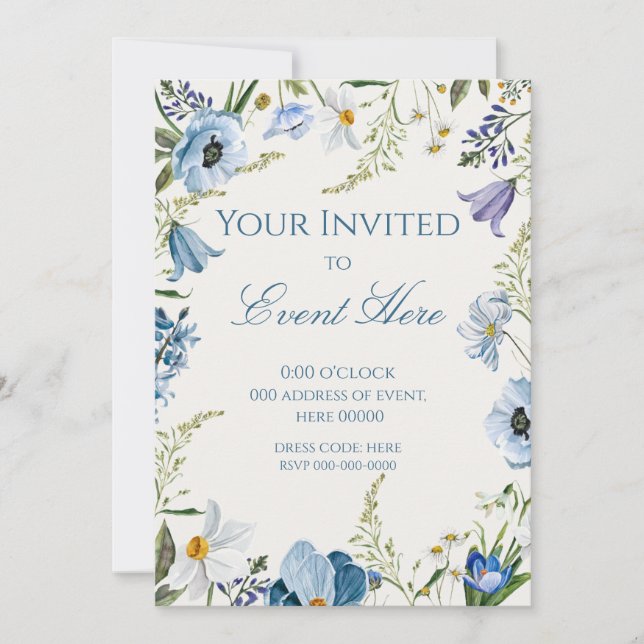 FLORAL INVITATION  (Front)