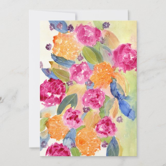 floral invitation (Front)