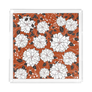 Floral Invitation: Abstract Wedding Acrylic Tray