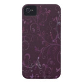 Floral iPhone 4/4S Case Mate Case (Back)