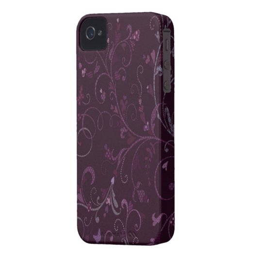 Floral iPhone 4/4S Case Mate Case (Back Left)