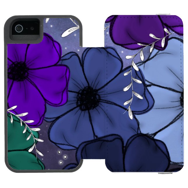 Floral iPhone case (Folio Open)