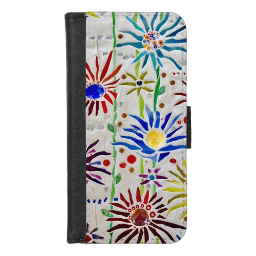 Floral  iPhone 87 wallet case