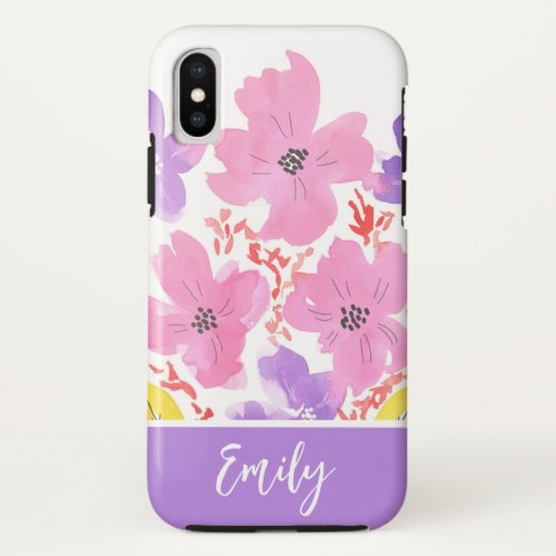 Floral iPhone X11121314 Tough Cases