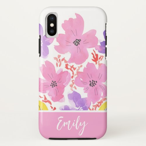 Floral iPhone X11121314 Tough Cases