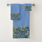 Cornflower blue bath towels on sale