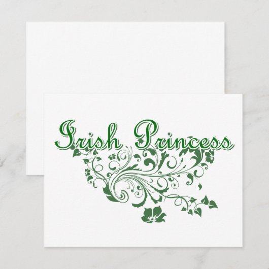 Floral Irish Princess (Front/Back)