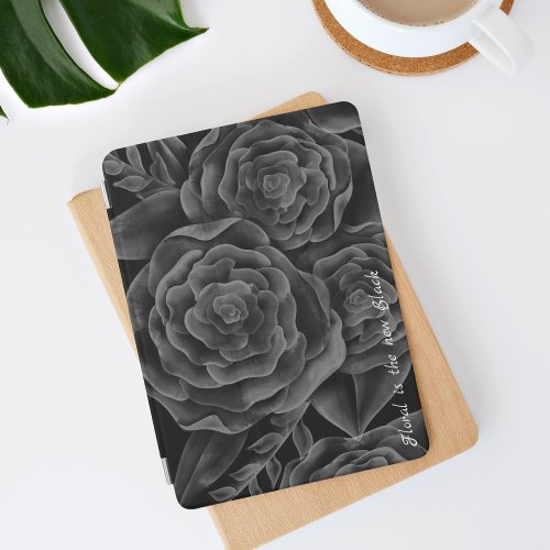 Floral is the new Black _ Watercolour Rose iPad Air Cover