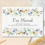 Floral I've Moved Moving Announcement