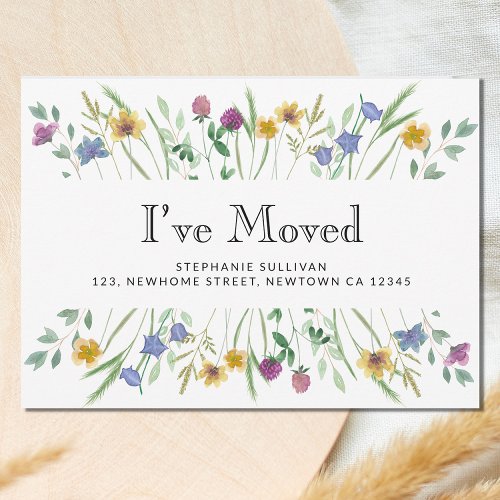 Floral Ive Moved Moving Announcement
