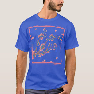 Floral Japan Pink Flower Japanese Sakura Cherry Bl T-Shirt