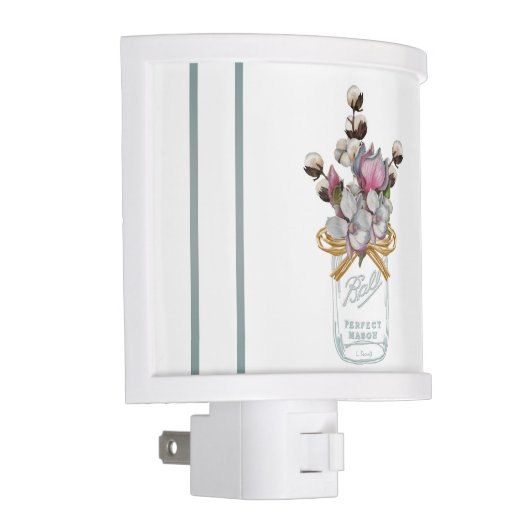 Floral Jar Night Light (Right)