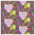 FLORAL JEREMIAH 29:11 PHOTO DESIGN FABRIC