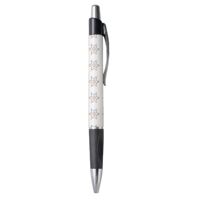 Floral Jewish Star Pen (Bottom (Vertical))