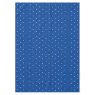 Floral Jewish Stars on a Dark Blue Background Tablecloth
