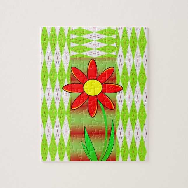 Floral Jigsaw Puzzle (Vertical)