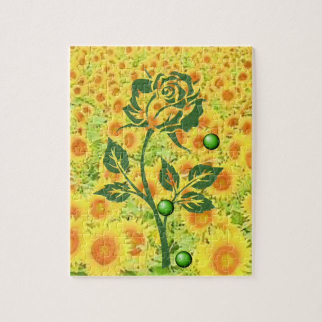 Floral Jigsaw Puzzle (Vertical)