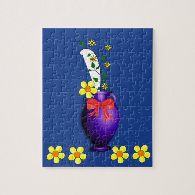 Floral Jigsaw Puzzle (Vertical)