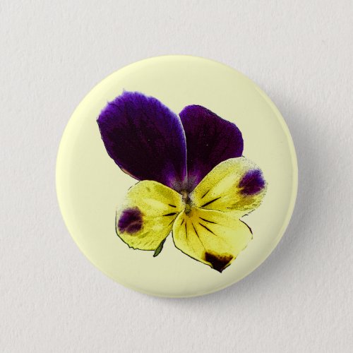 Floral Johnny Jump Up Viola Flower Button