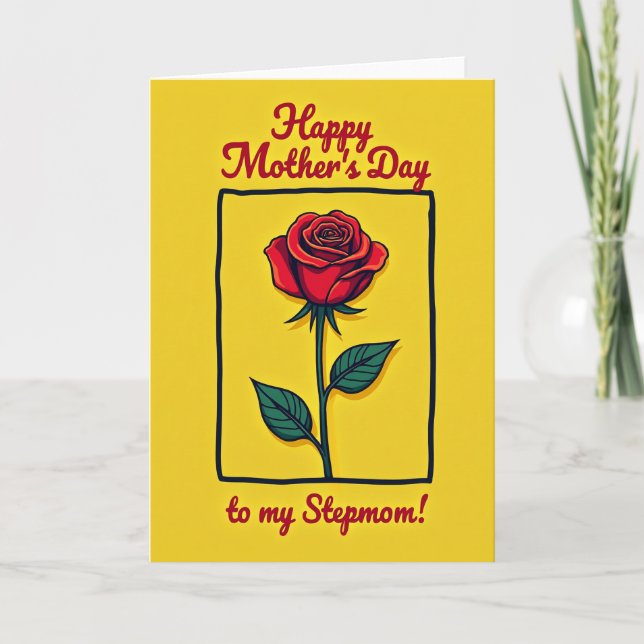 Floral Joyful Day Graphic Card (Front)