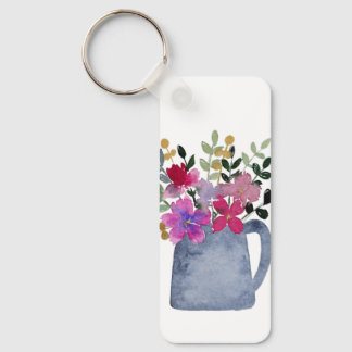Floral Jug Keychain