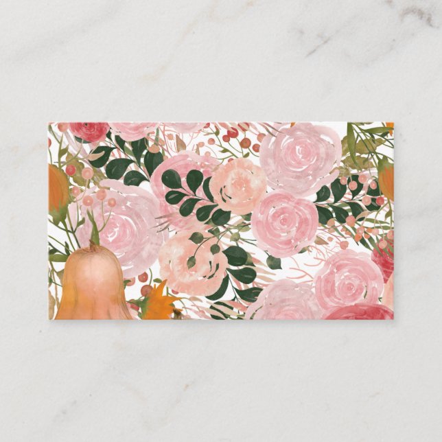 Floral Jumpsuit Business Card (Front)