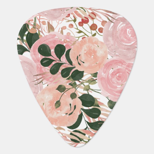 Floral Jumpsuit Guitar Pick (Front)